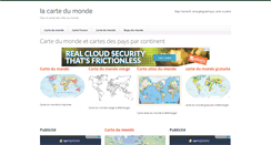 Desktop Screenshot of lacartemonde.com